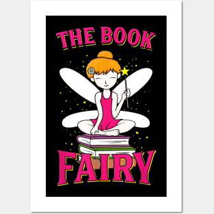 The Book Fairy T-Shirt Reading Teacher Librarian Gift Posters and Art